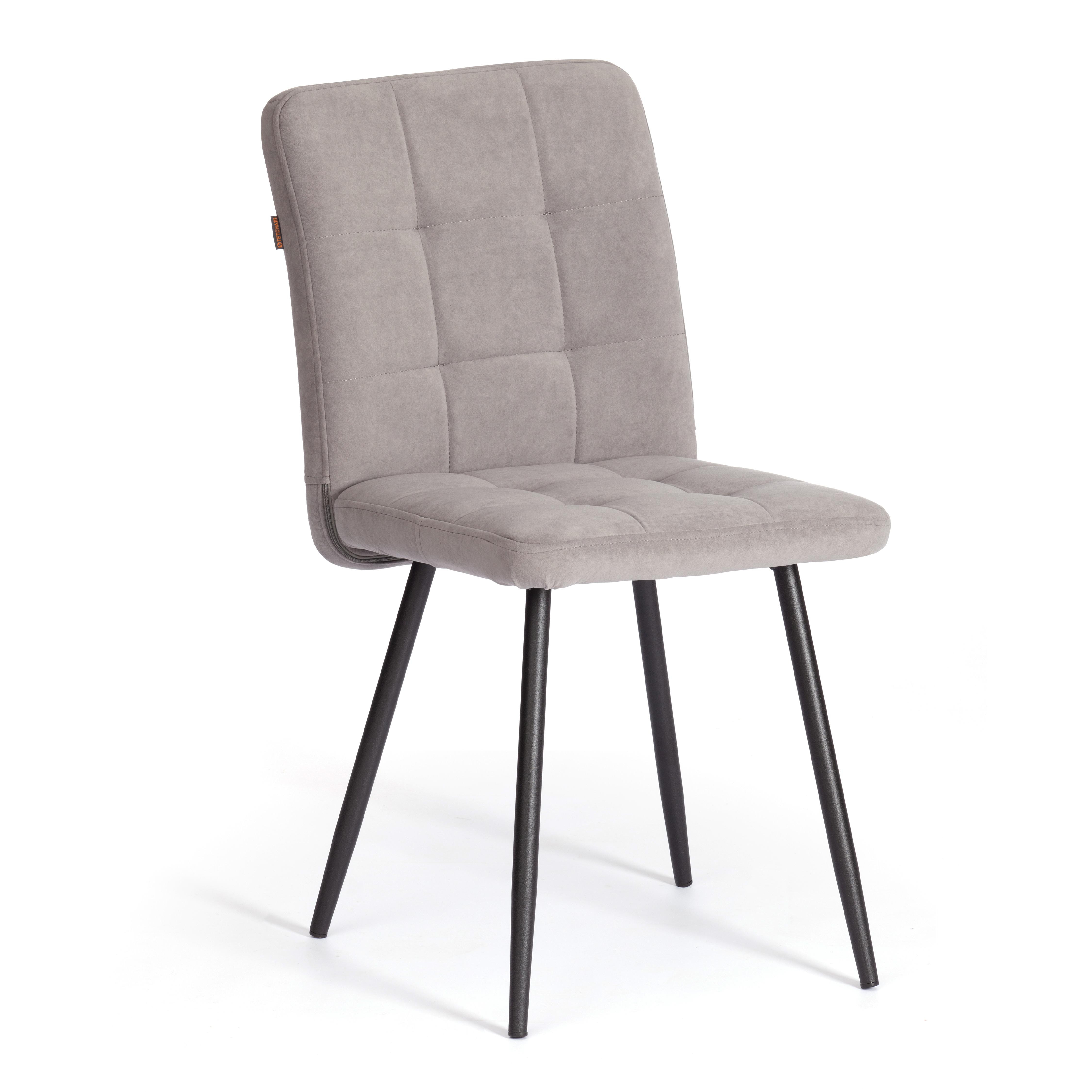 Стул TETCHAIR Medeo LT флок, серый - фото 1