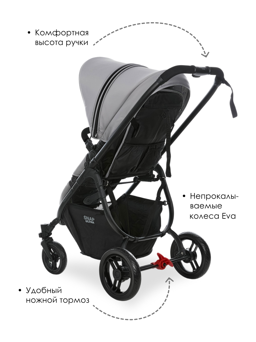 Коляска прогулочная Valco baby Snap 4 Ultra Flatt Matt серый - фото 7