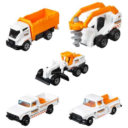 Игровой набор Matchbox Дорожная бригада 5шт
