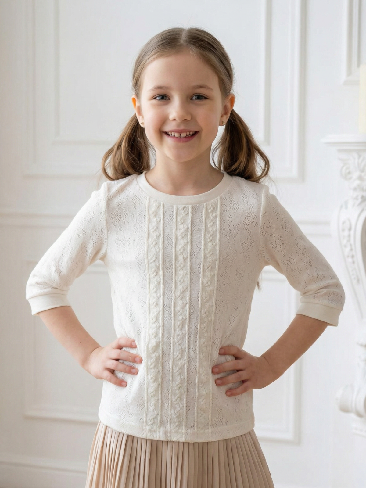 Блузка Ladno 203молочный - фото 9