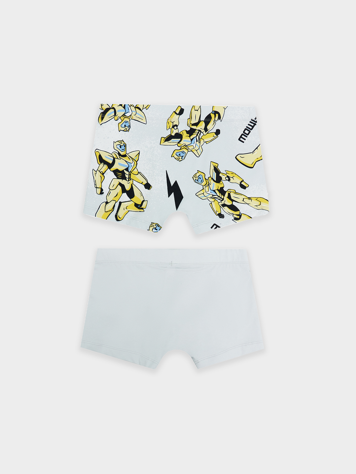 Трусы 2 шт Mark Formelle (Марк Формэль) 413352-2/туман +роботы на сером - фото 2