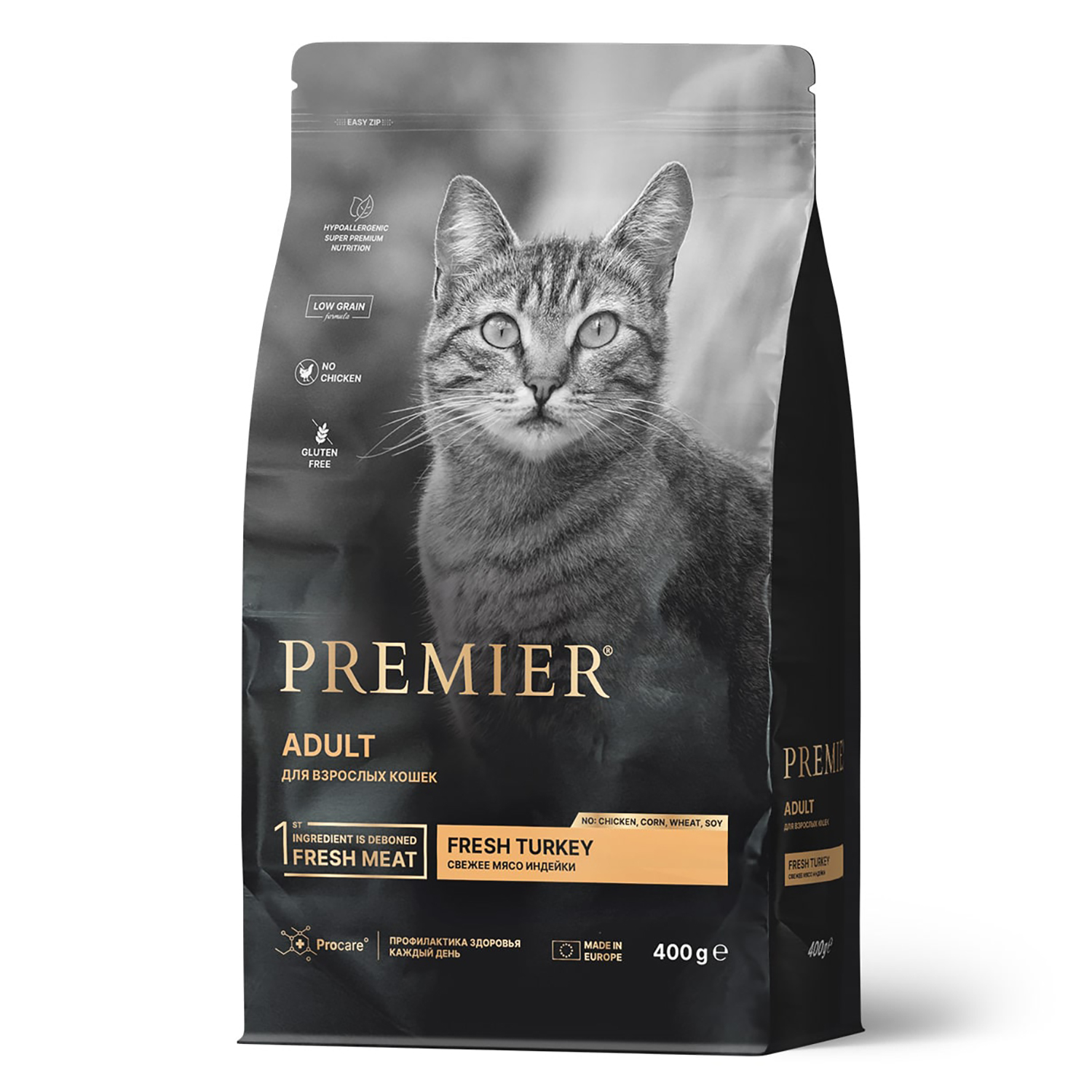 Корм для кошек Premier 400г свежая индейка - фото 1