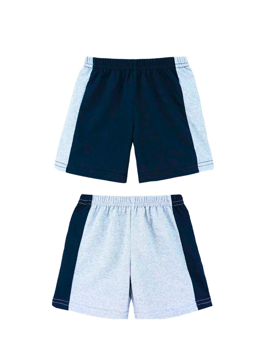 Шорты 2 шт Babycollection 656/shr001/sph/k2/001/p1/W*mсерый темно-синий - фото 1