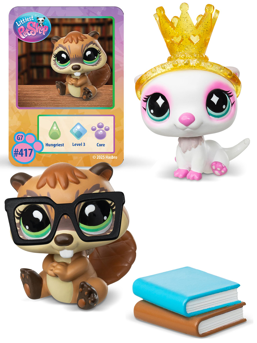 Игровой набор Littlest Pet Shop 2 фигурки Бобер и Хорек - фото 4
