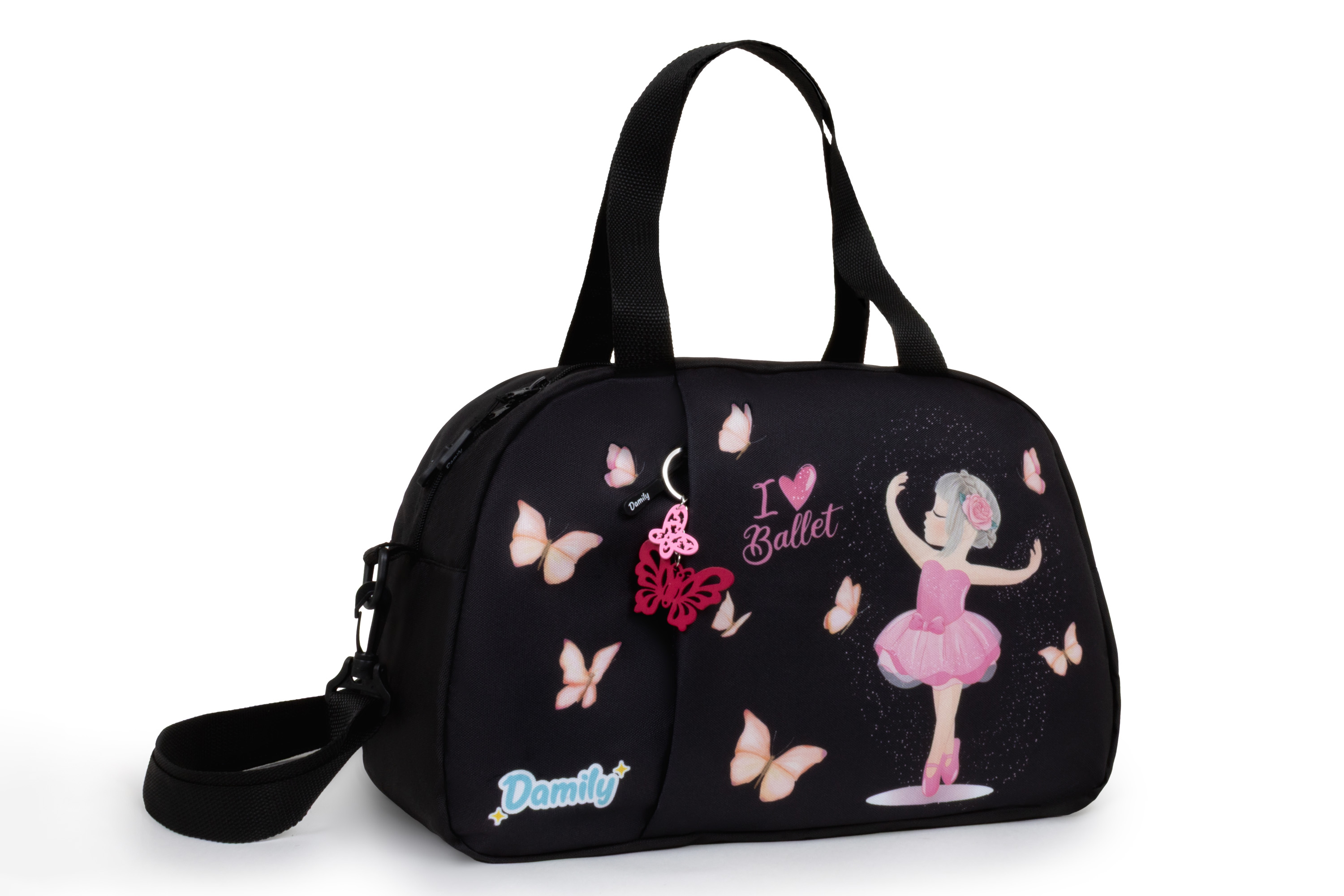 Спортивная сумка Damily "БАЛЕРИНА С БАБОЧКАМИ" - фото 9