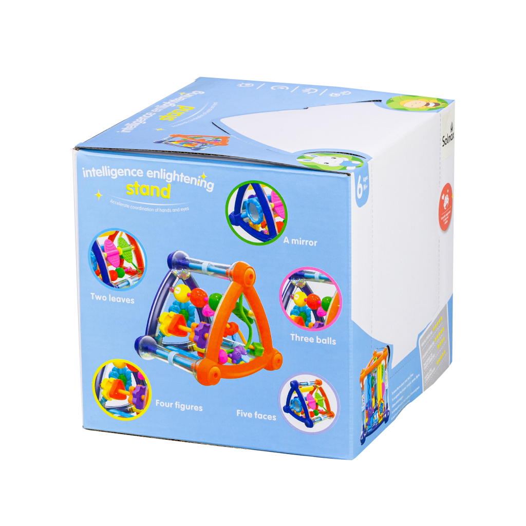 Игрушка Solmax бизиборд Умный мультикуб Пирамидка - фото 11