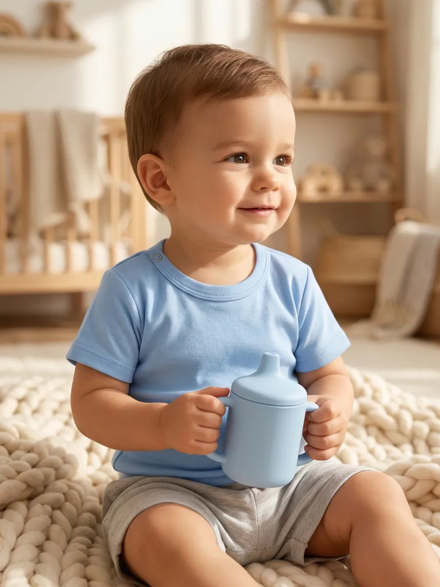 Футболка 3 шт Супер Пупс нбр/3пр/футб/синийветочкилисточки - фото 10