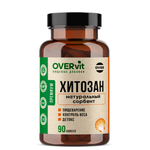 Хитозан OVER витамины для похудения детокс 90 капсул