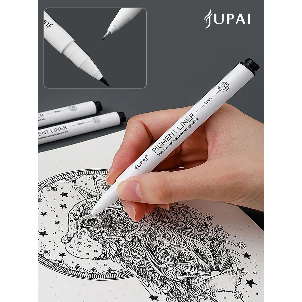 Ручка линер Jupai 6 шт. - фото 13