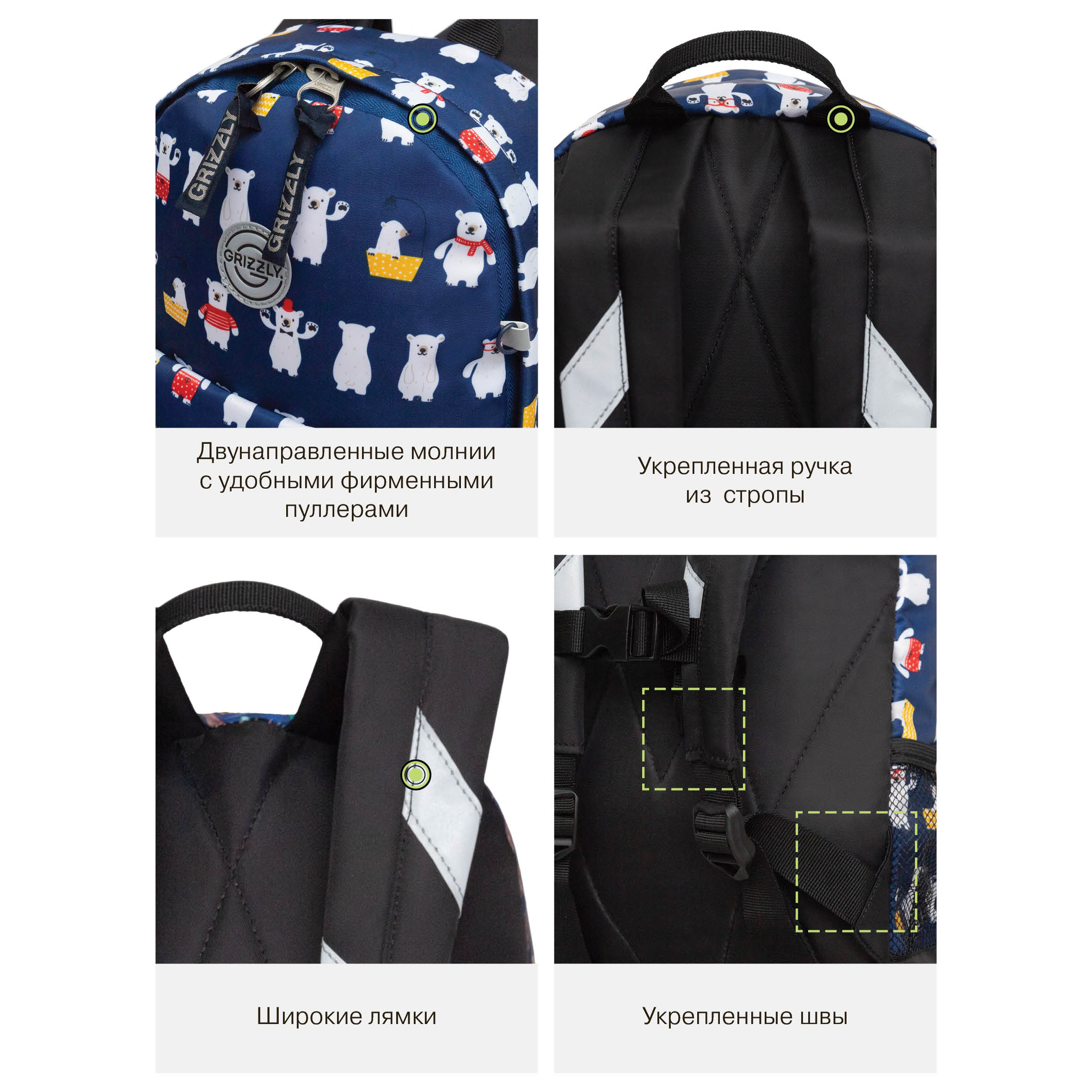 Рюкзак дошкольный Grizzly детский - фото 13