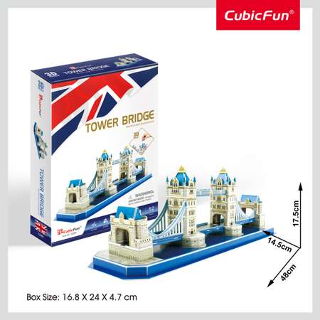 Пазл CubicFun Тауэрский мост 52 детали 3D