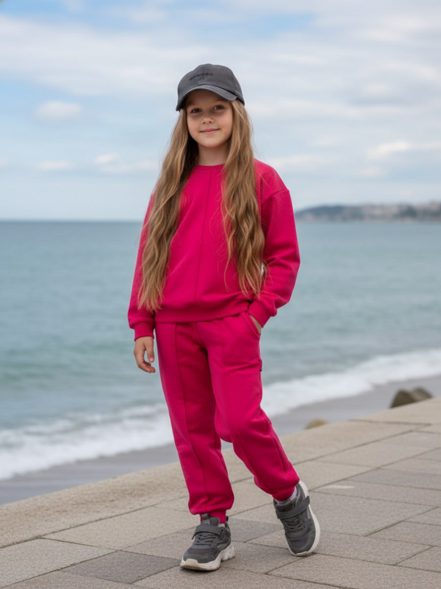 Костюм спортивный VEDDI 2260/6041фп-2024-фуксия - фото 3