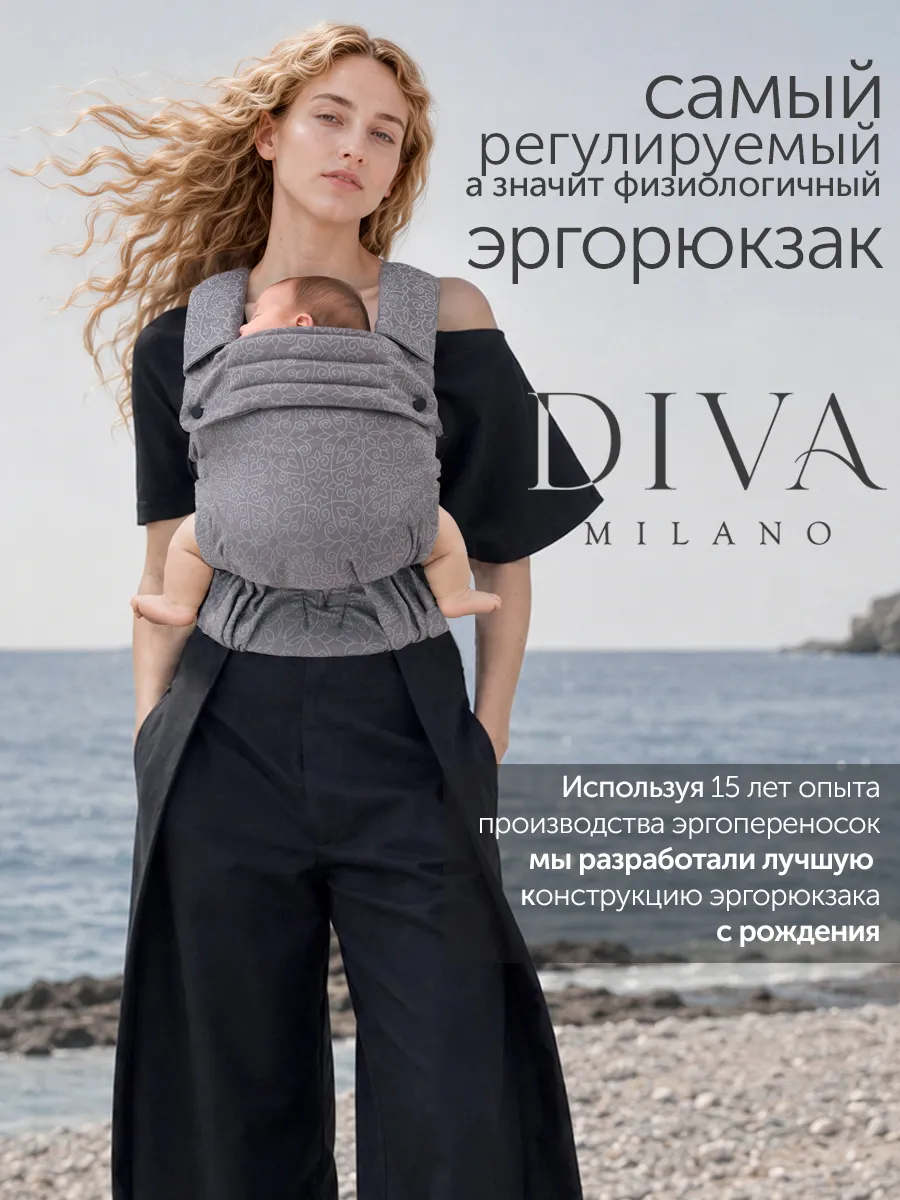 Эргорюкзак Diva Milano Basico New Wave - фото 3