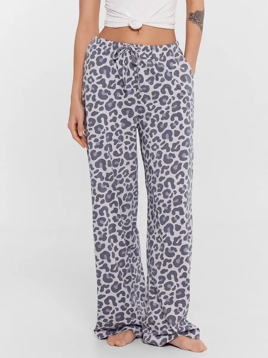 Брюки домашние Mark Formelle (Марк Формэль) 532410/серый леопард - фото 3