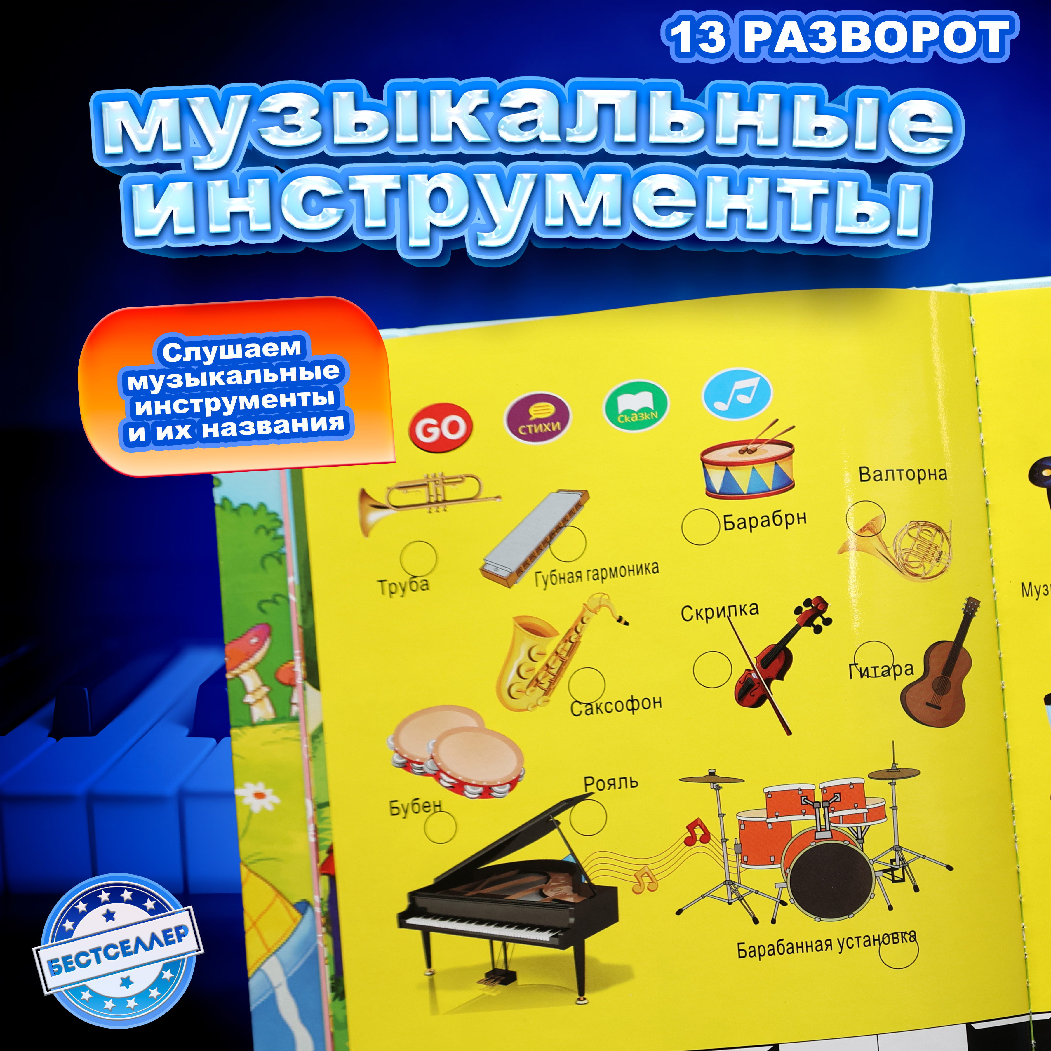 Обучающая книжка-плакат Бестселлер О самых необходимых вещах набор говорящих интерактивных плакатов - фото 6