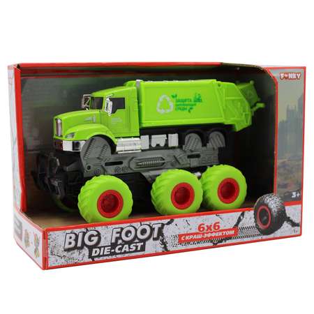 Мусоровоз Funky Toys 1:43 зеленый