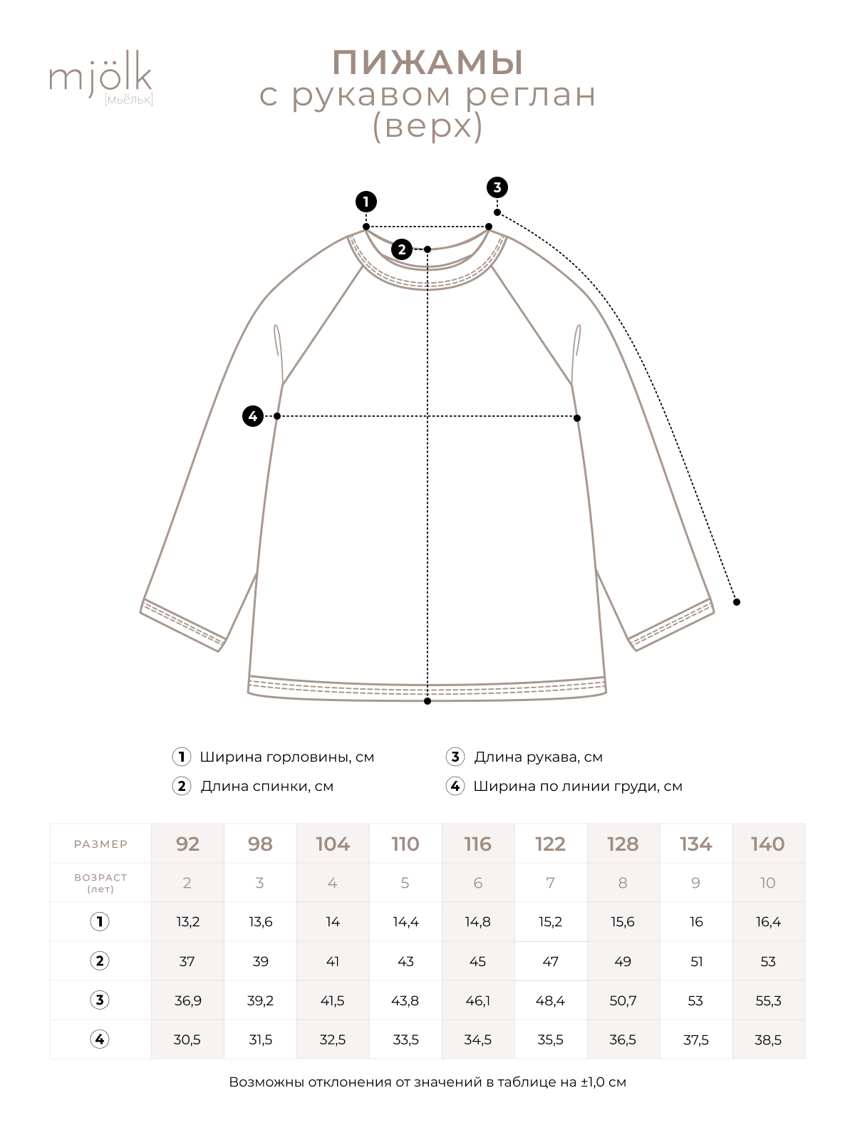 Пижама Mjolk 9092658 - фото 6