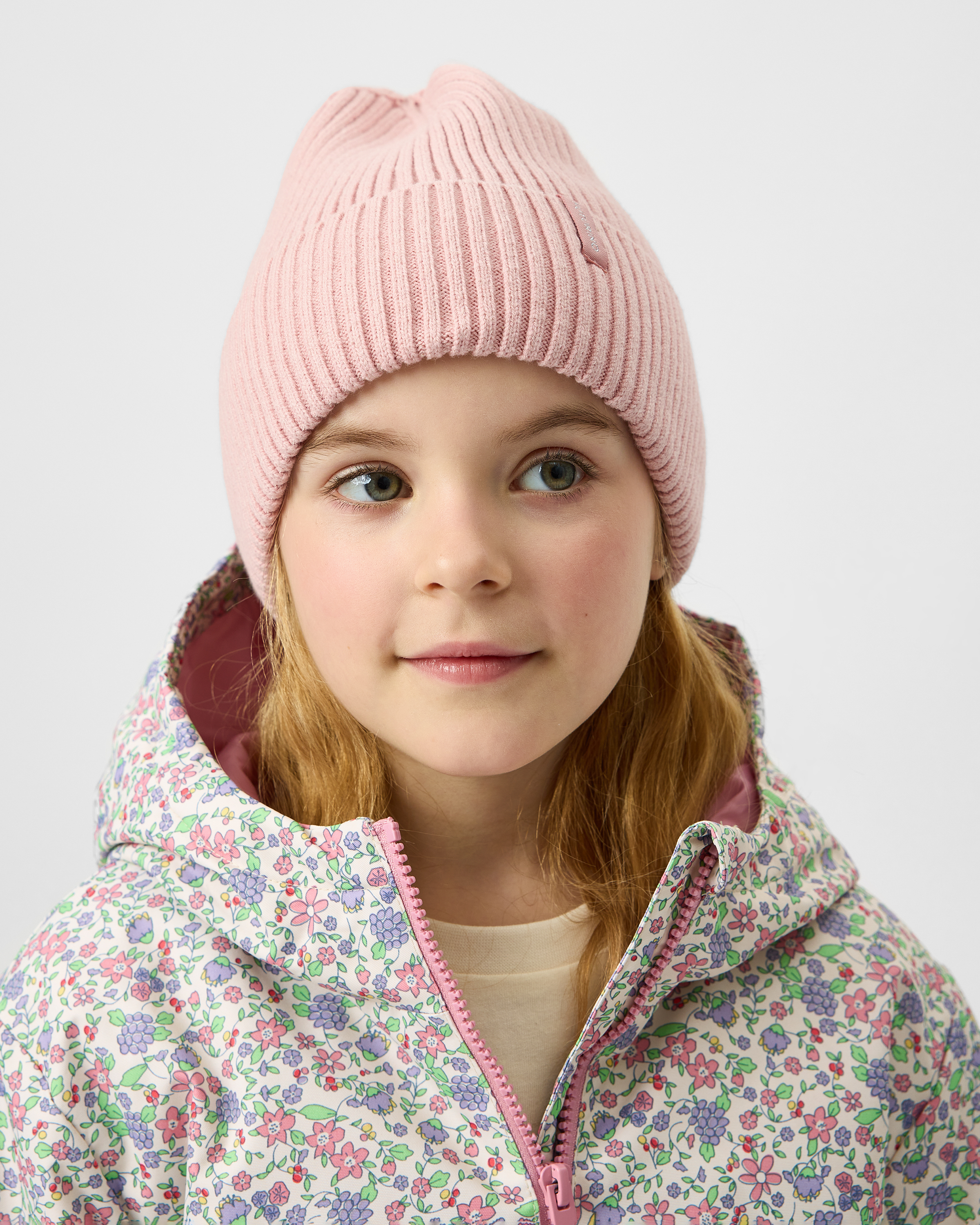 Изображение товара Детская вязаная шапка Futurino 52, демисезонная, розовая