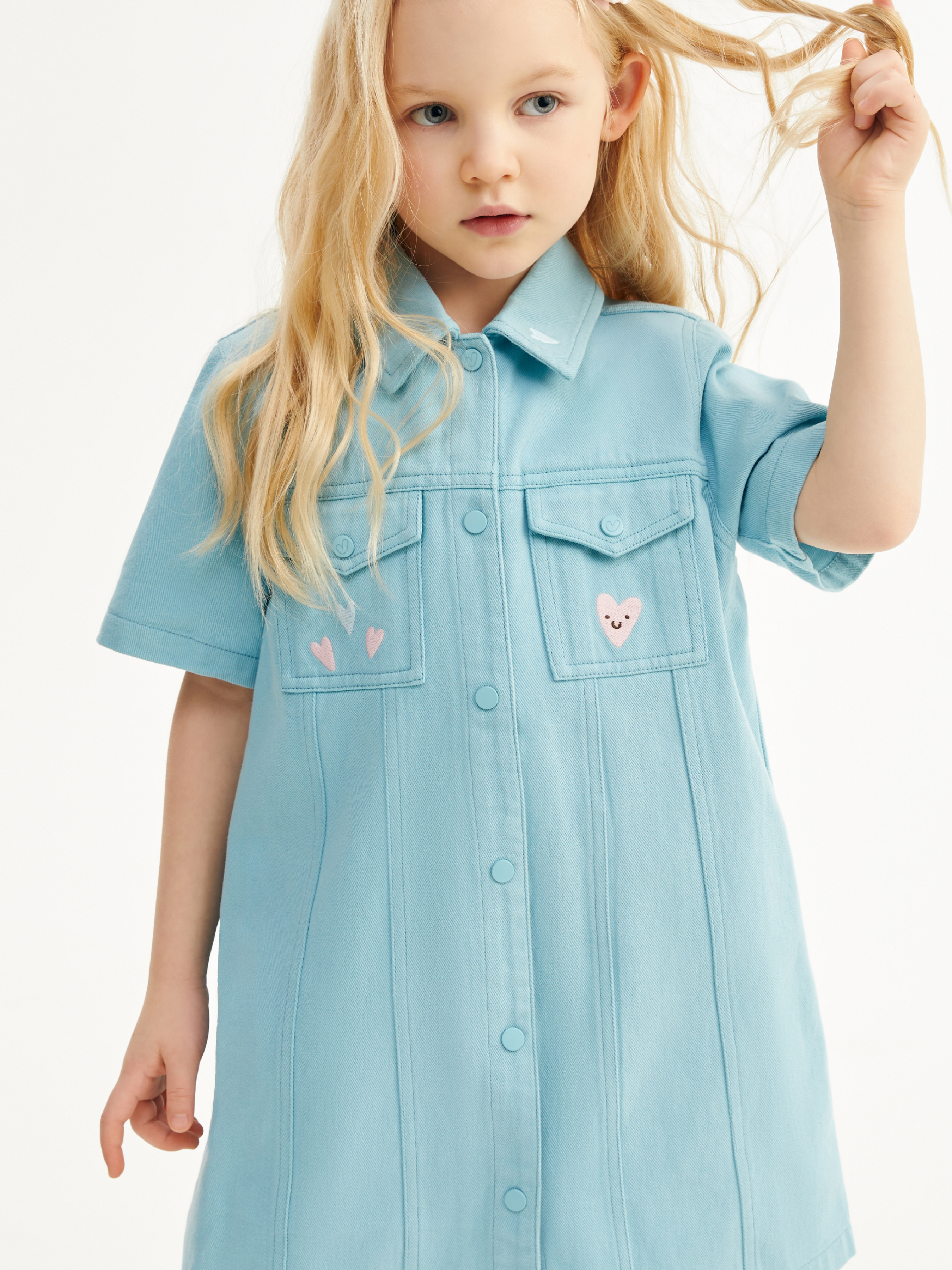 Платье Junion 904737.TDRS0020-Light-blue-2 - фото 3