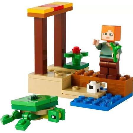 Конструктор LEGO Minecraft Черепаший пляж блочный