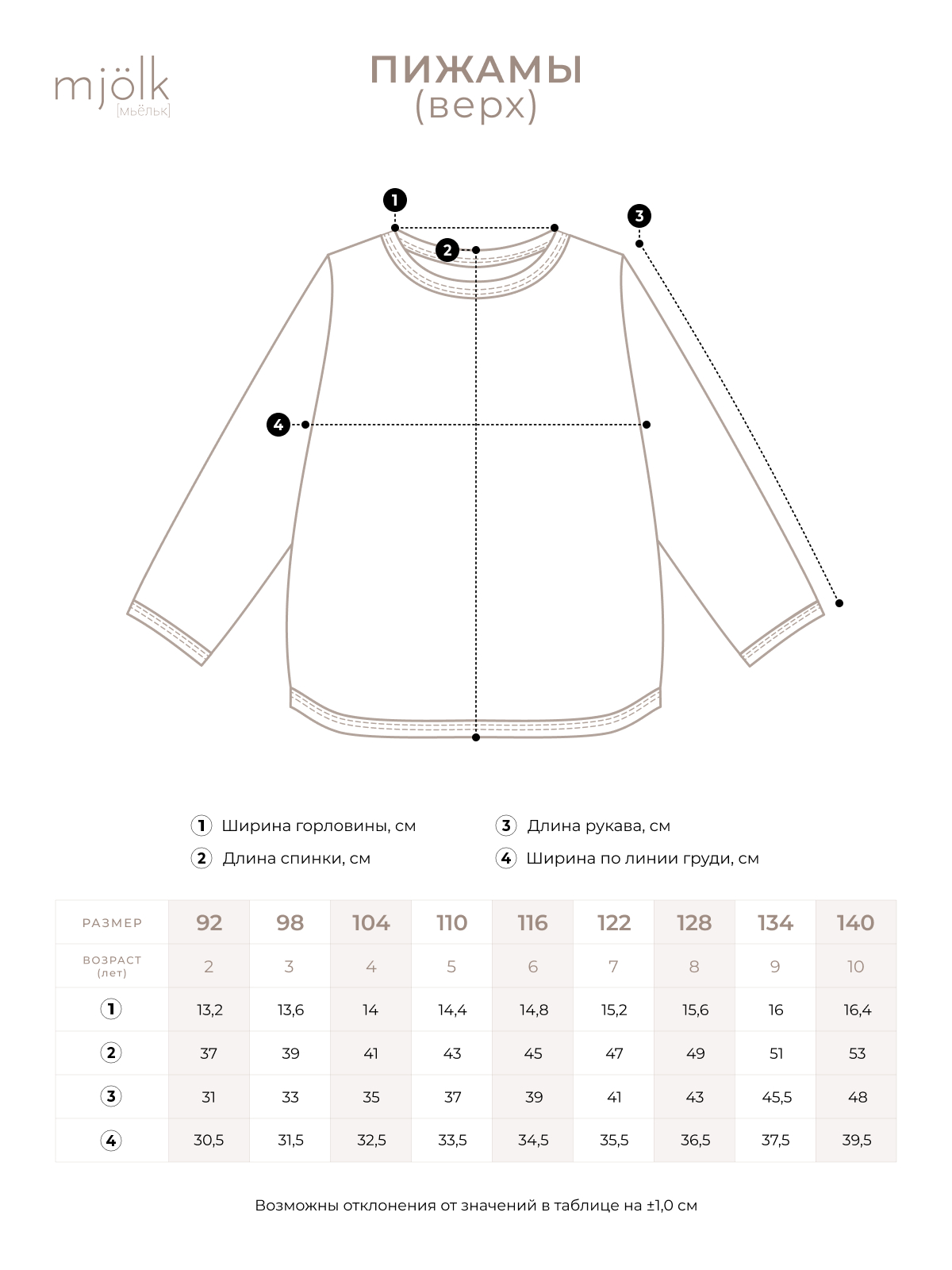 Пижама Mjolk 8592657 - фото 6