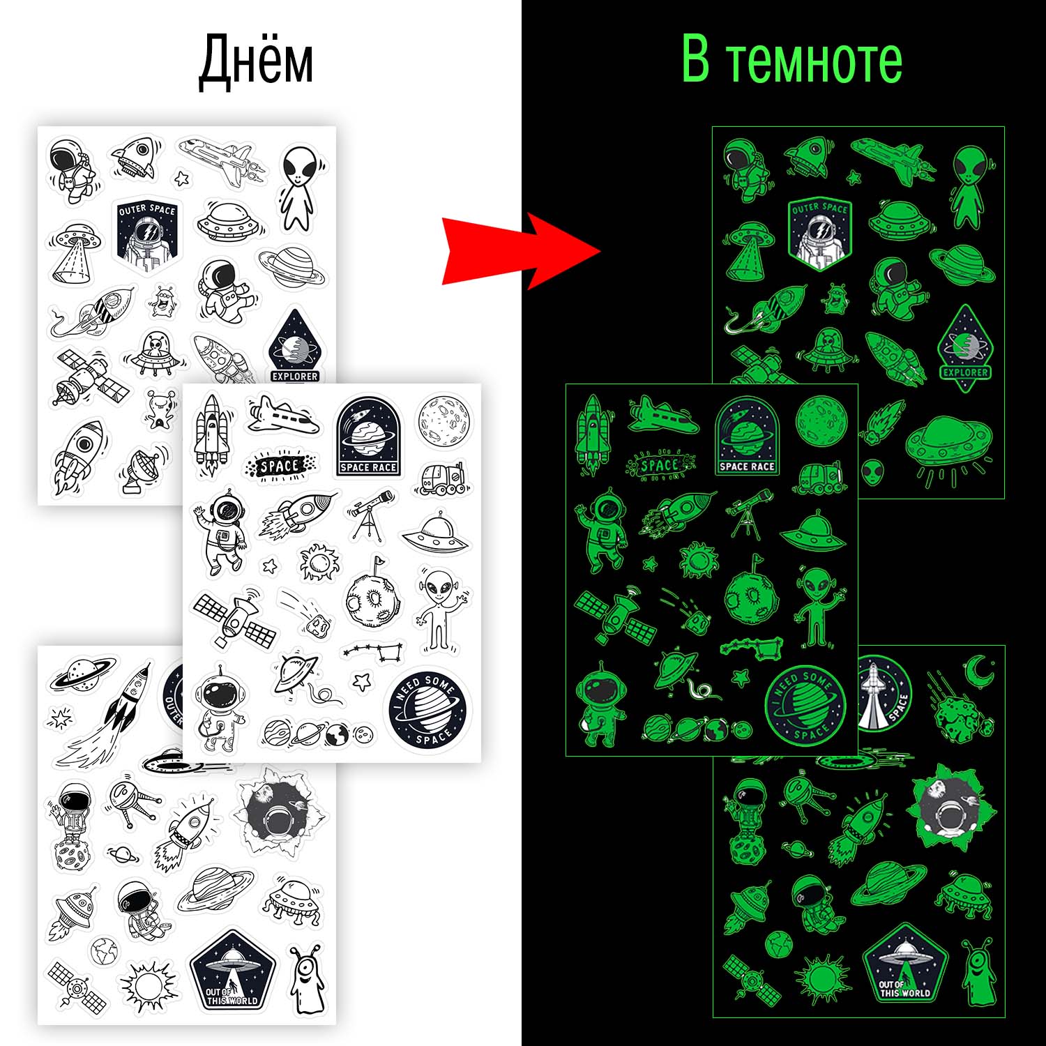 Наклейки ND PLAY Космос - фото 3