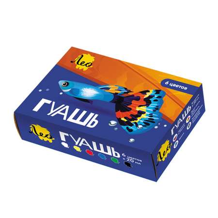 Краски гуашь Лео 6 цв.