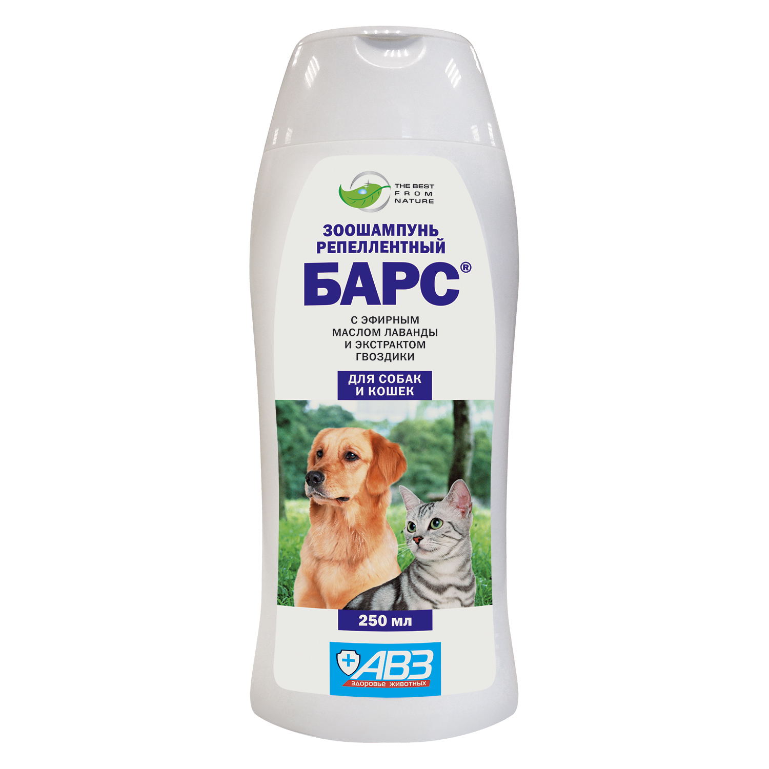 Шампунь для собак и кошек БАРС репеллентный с эфирными маслами 250мл - фото 1