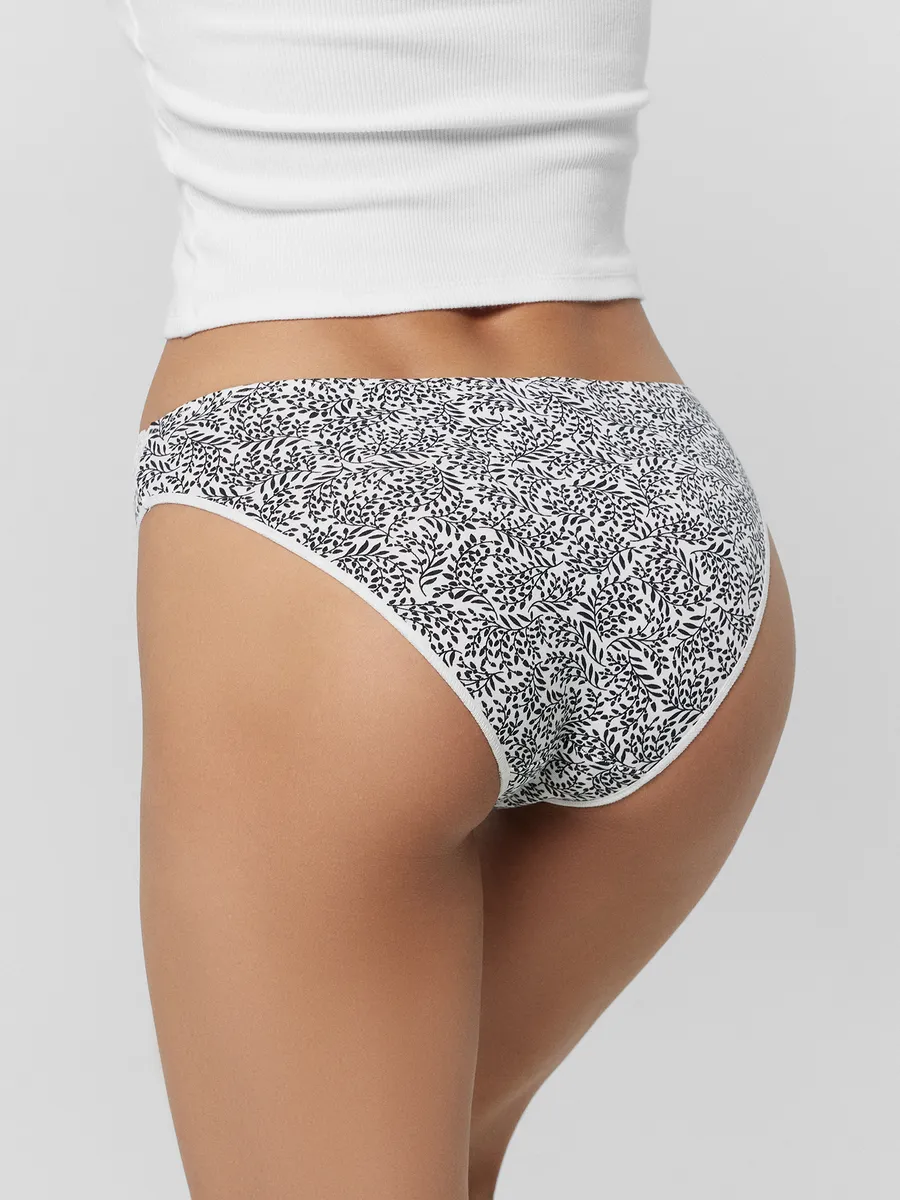 Трусы 3 шт Mark Formelle (Марк Формэль) 412344-3/веточки на молочном - фото 8