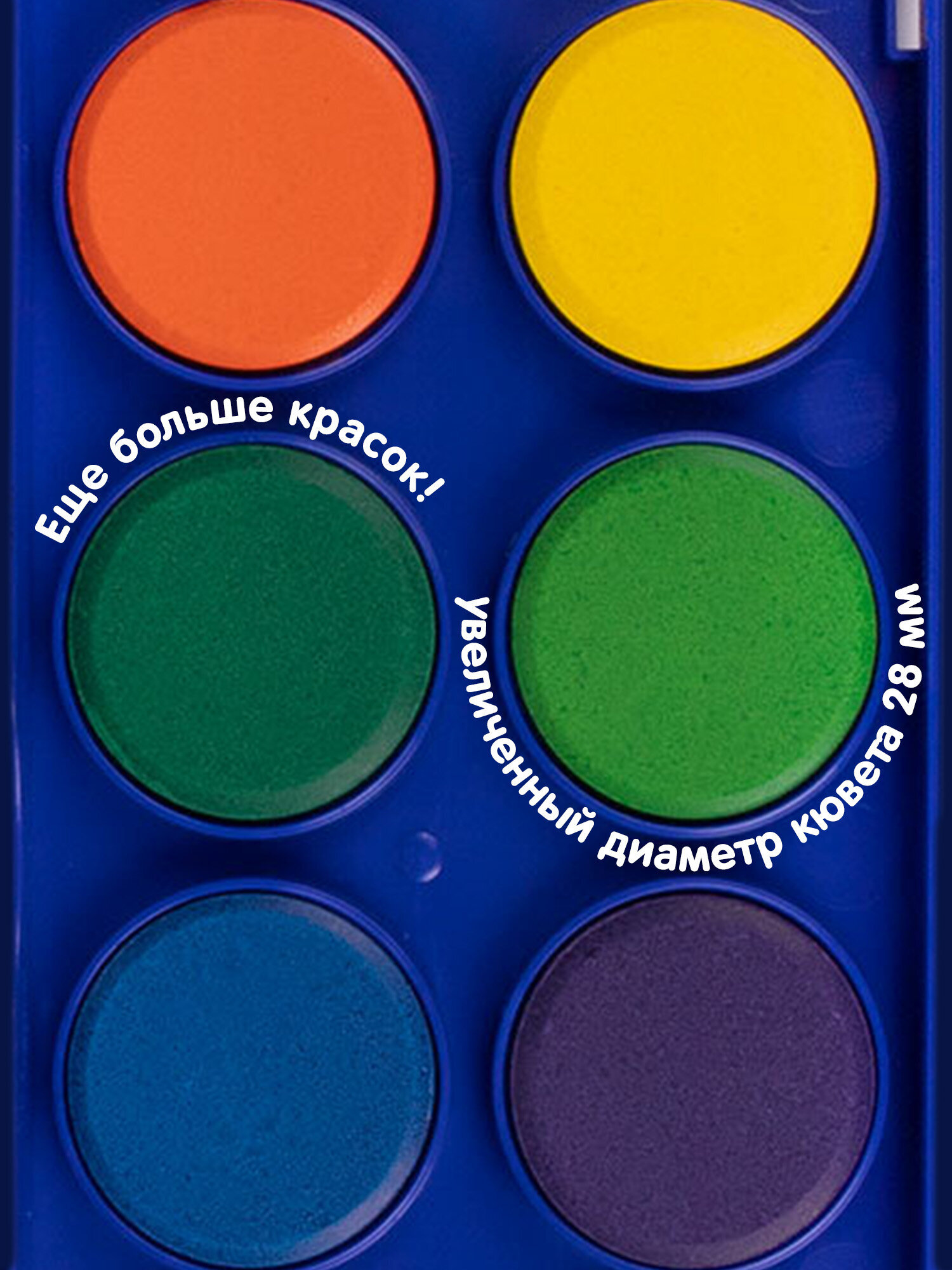 Краски акварель Brauberg 12 цв. - фото 4