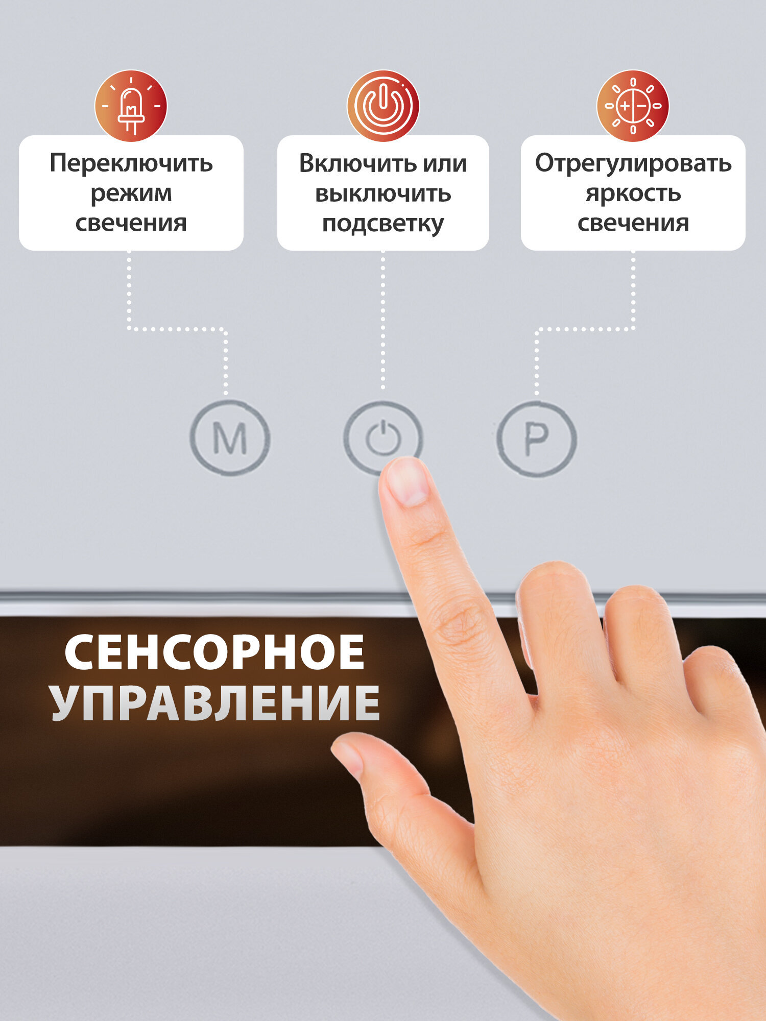 Зеркало Brabix настольное - фото 5