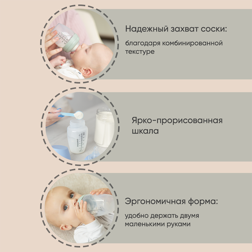 Бутылочка Paomma Anti-Colic 240 мл - фото 3