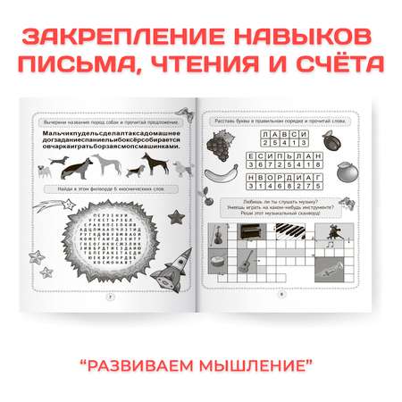 Книги Проф-Пресс Кроссворды игры ребусы из 4 шт. по 32 стр. игры для ума+интеллект+логика+мышление