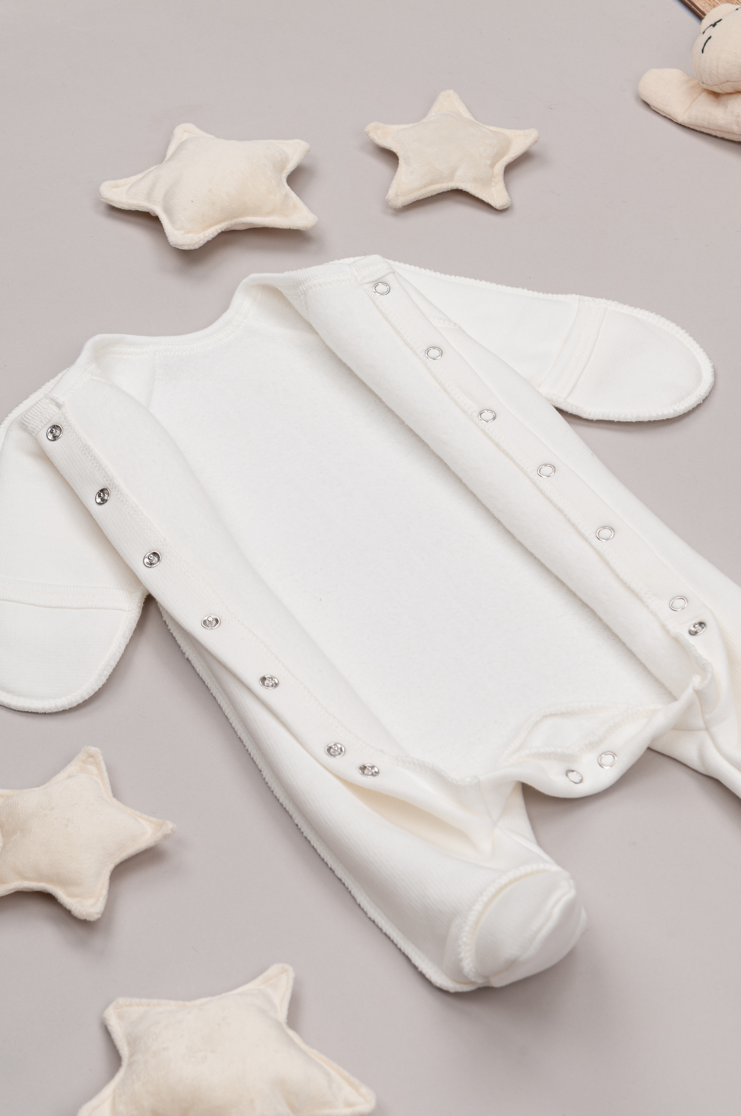 Комбинезон ТРИЯ 1131 футер 3-х нитка экрю - фото 2