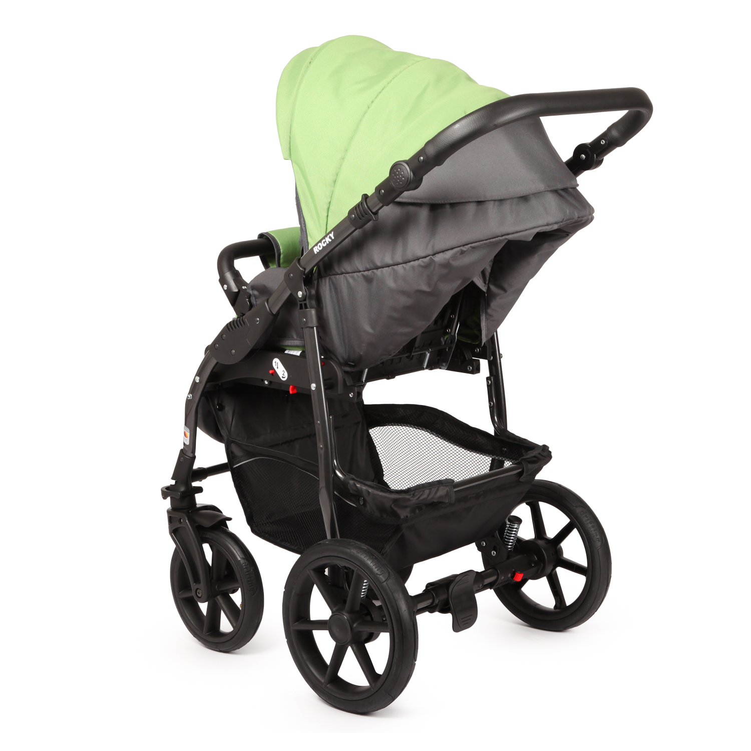 Коляска 2в1 Babyton Rocky Grey-Green - фото 10