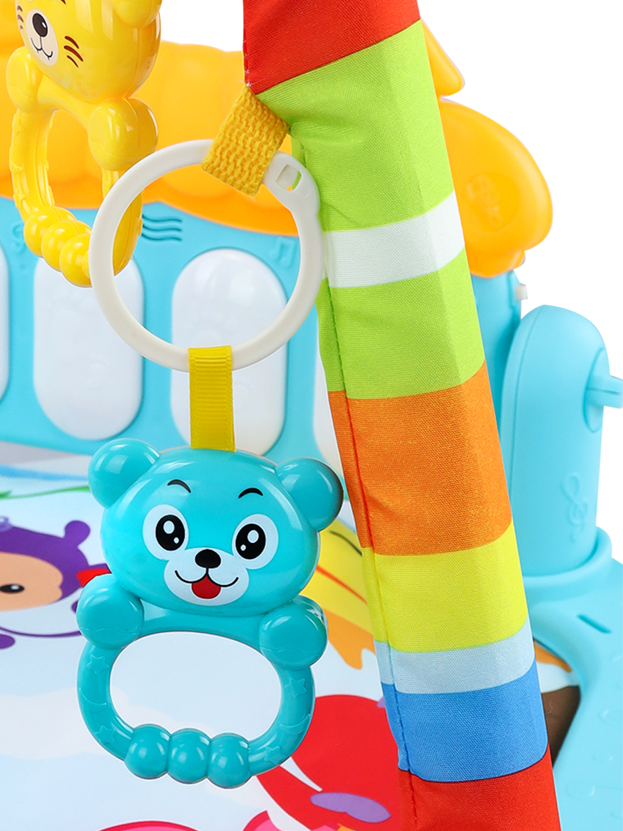 Коврик Рыжий кот с дугами Красный - фото 4