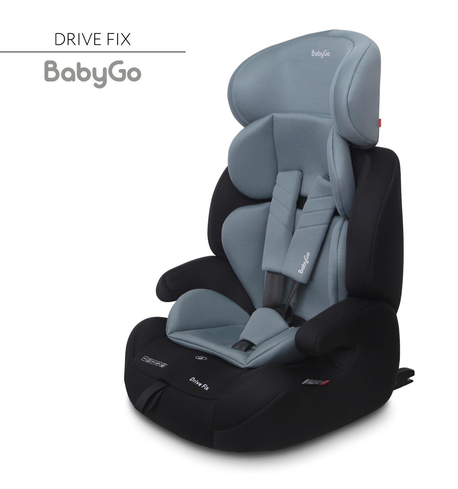 Автокресло BabyGo Drive FIX Isofix 1/2/3 (9-36 кг) зеленый - фото 1
