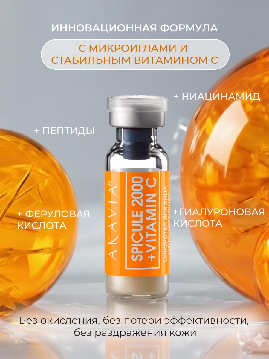 Сыворотка АКАВИЯ С микроиглами и витамином С - фото 7