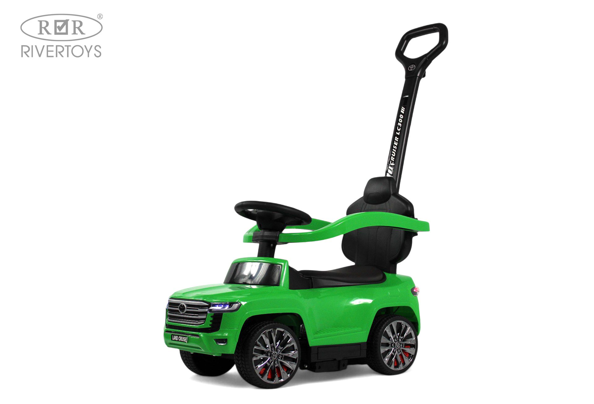 Каталка RIVERTOYS Z002ZZ-C-GREEN зеленый - фото 5