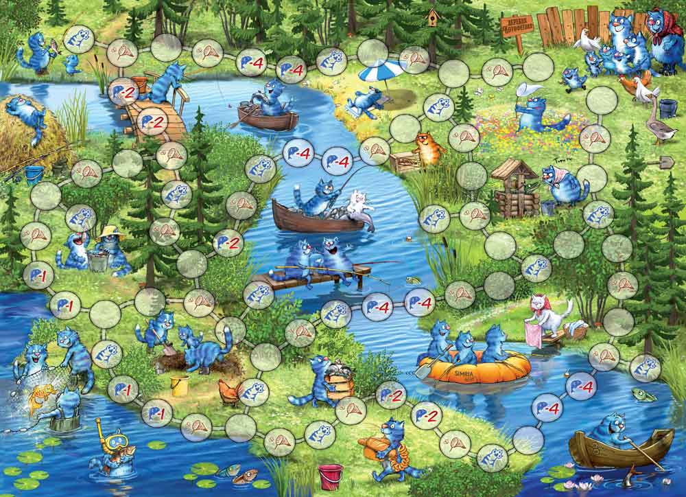 Настольная игра Нескучные игры Рыбалка в Котофеевке - фото 5