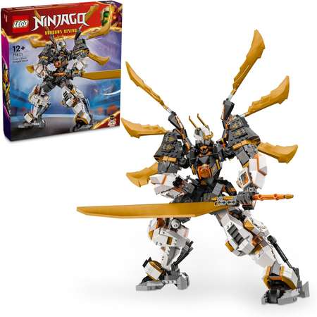 Конструктор LEGO NINJAGO Робот-Титановый дракон Коула блочный