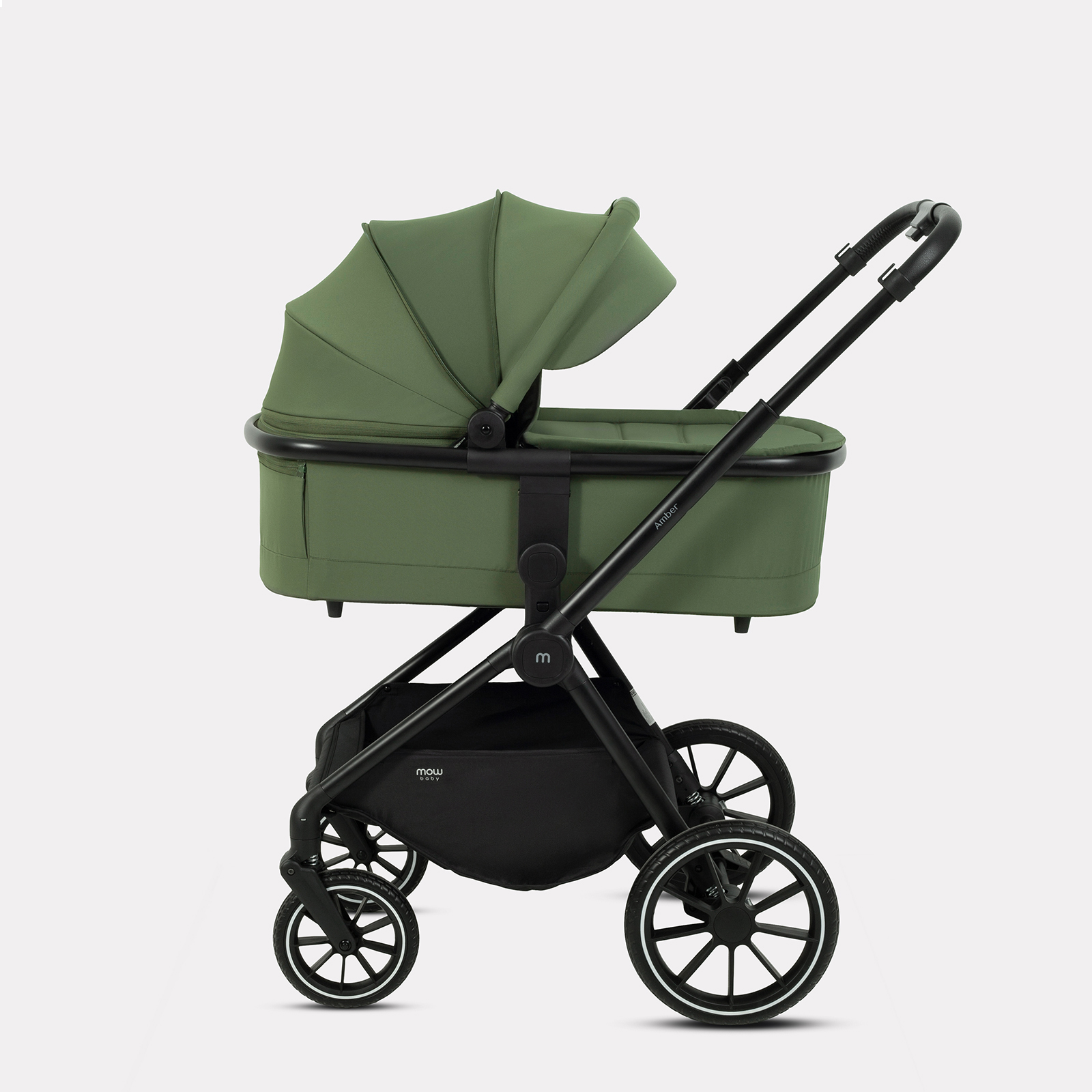 Коляска 3в1 MOWbaby AMBER зеленый - фото 5