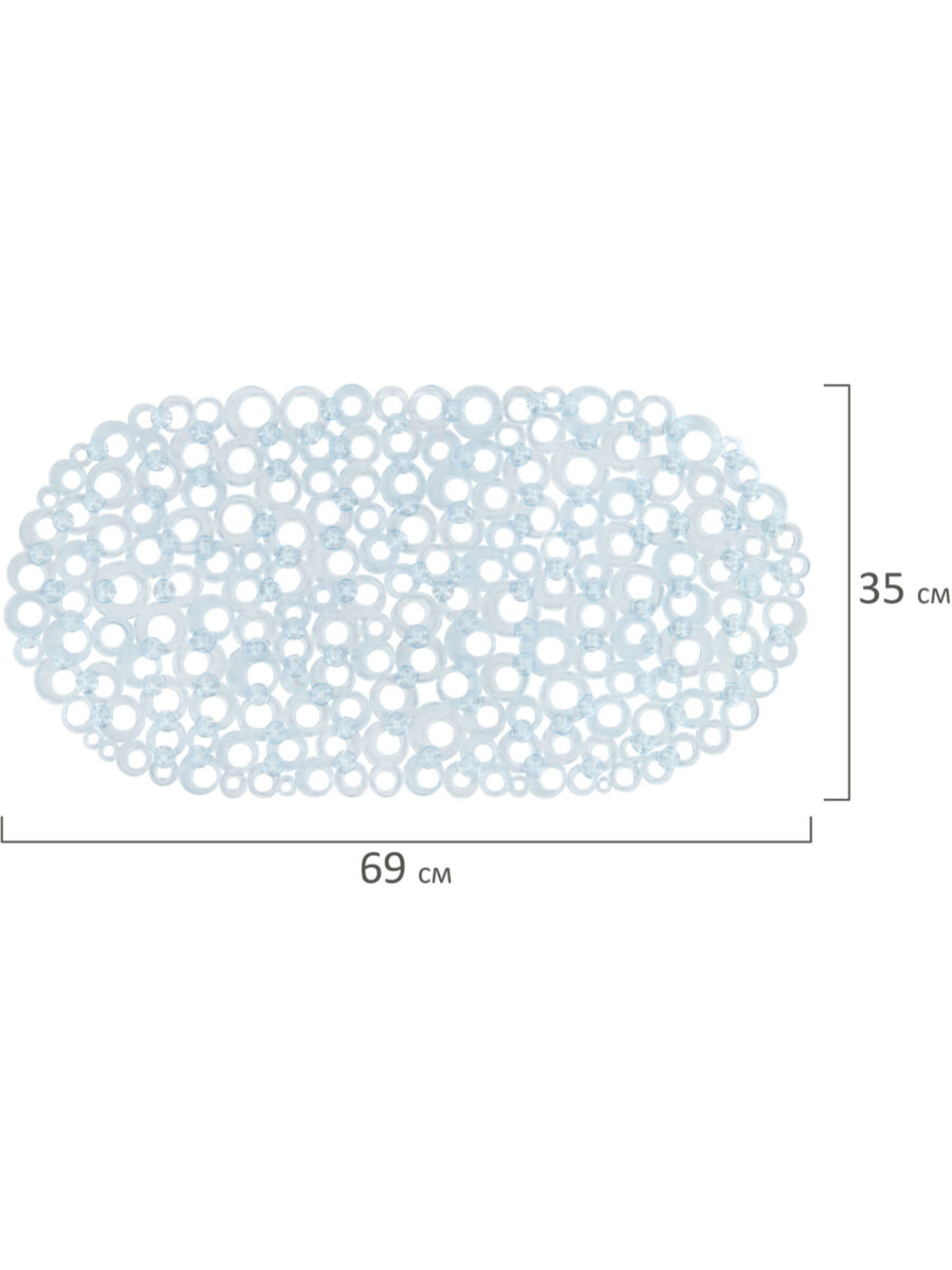 Коврик для ванной PRIMILA Кольца 35 x 69 см - фото 8