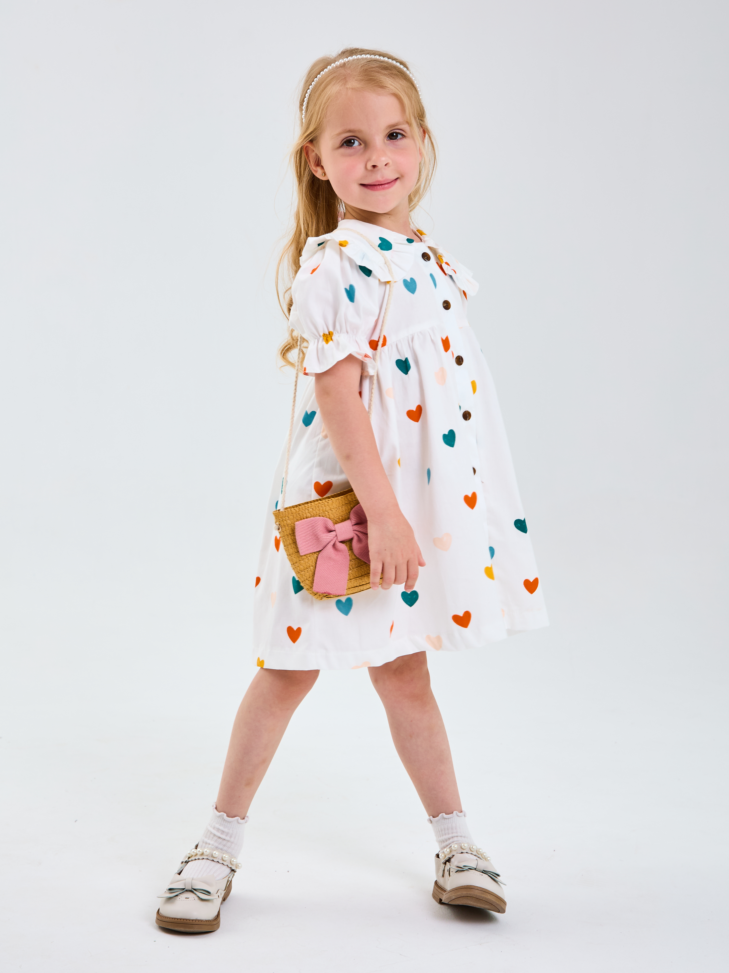Платье Mil Art kids 1902201550DRESS-LETO-SERDECHKI-RADUGA - фото 3