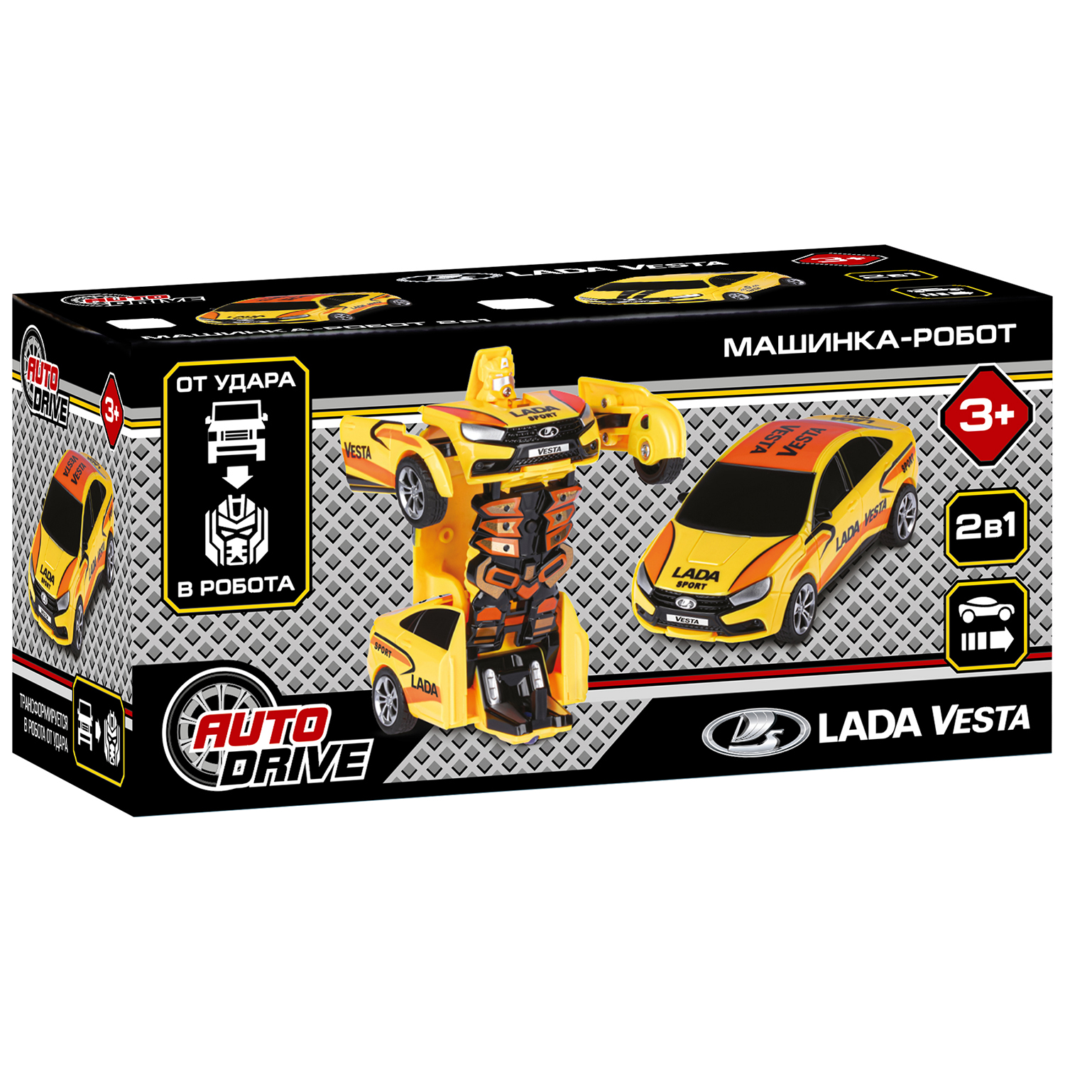 Фигурка AUTODRIVE Робот трансформер Машинка - фото 10