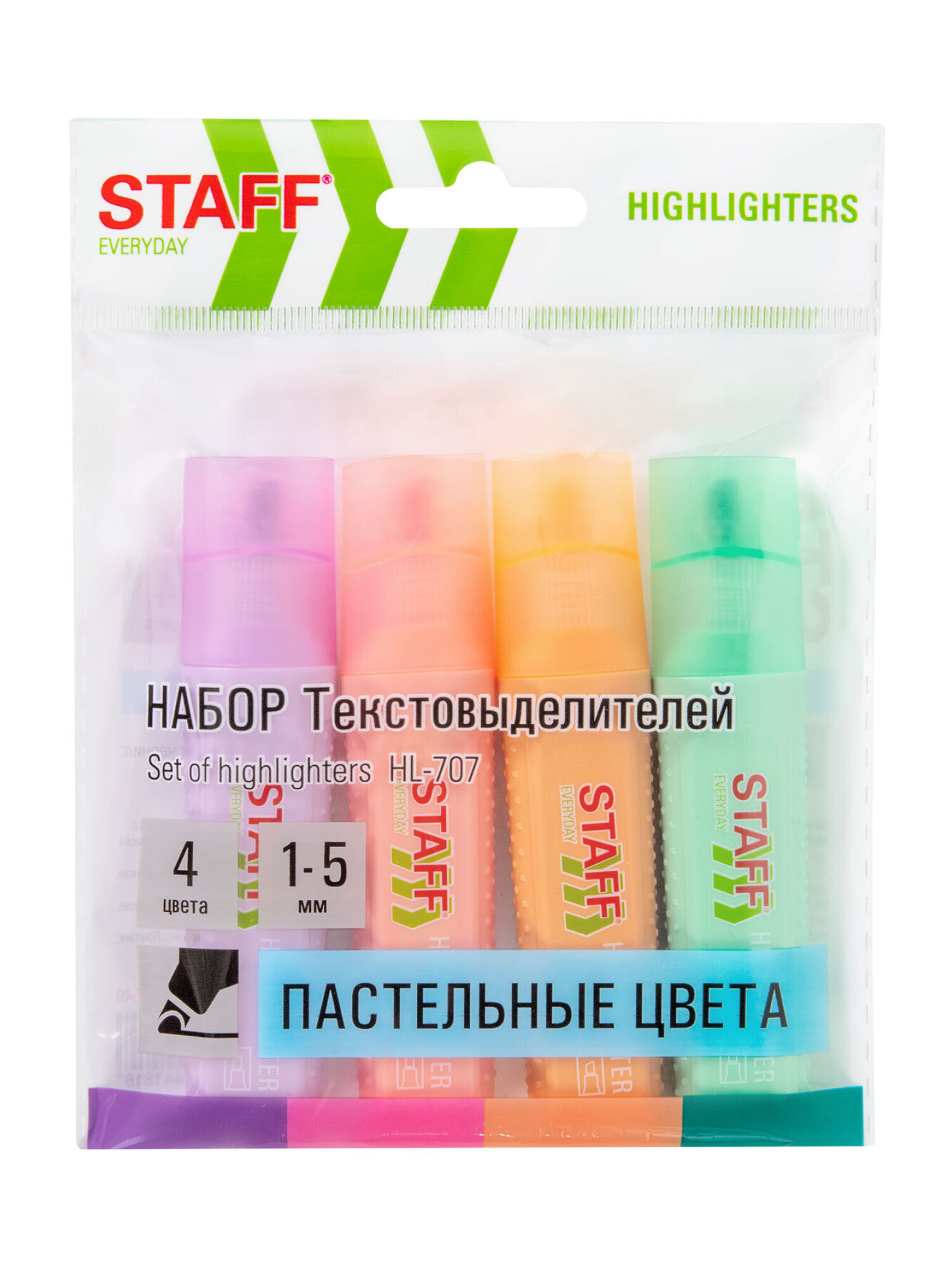Текстовыделители Staff 4 шт. - фото 7