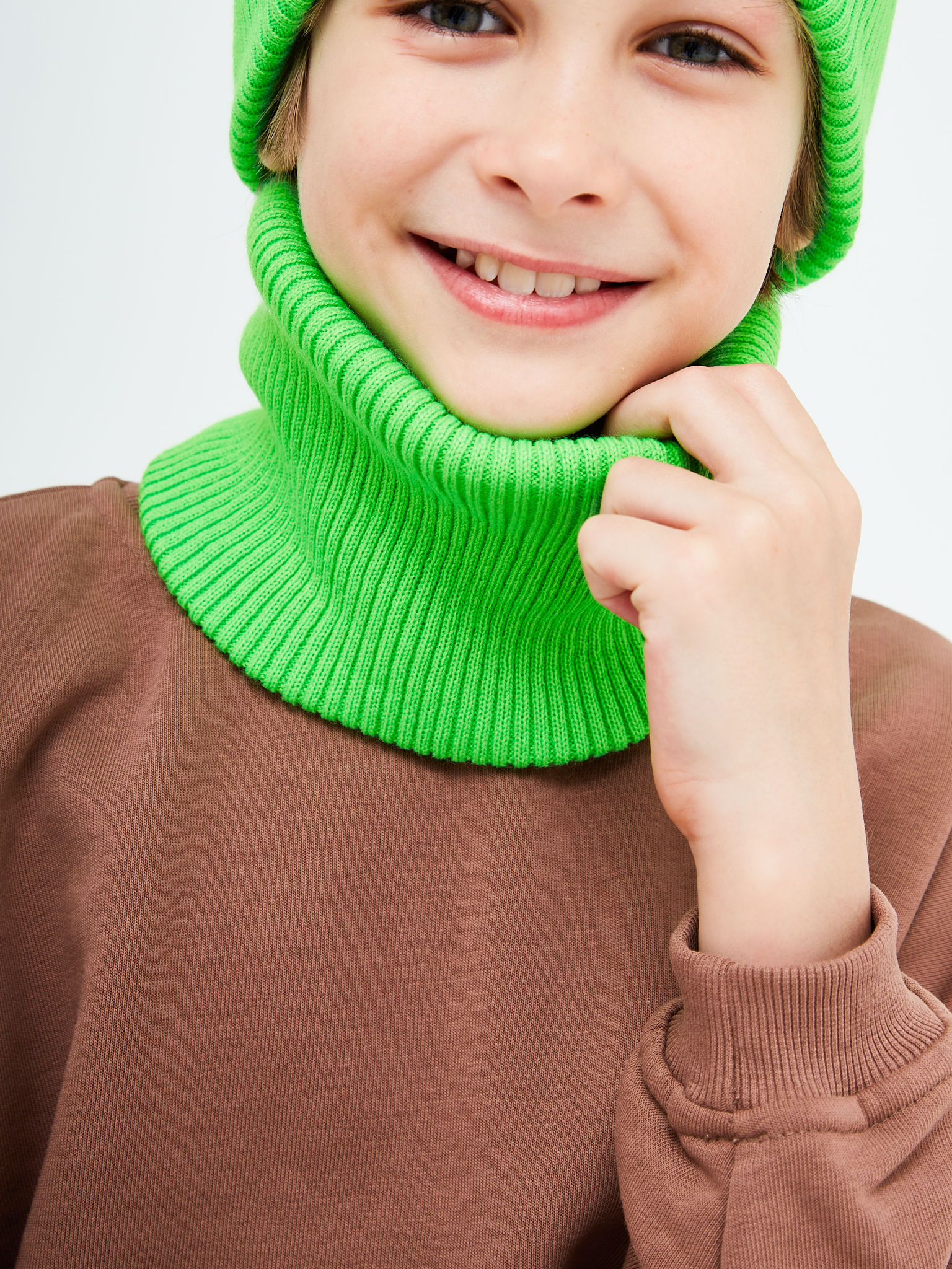 Шапка и снуд KUBRIO KU-H-52-lopata-LgreenB - фото 12