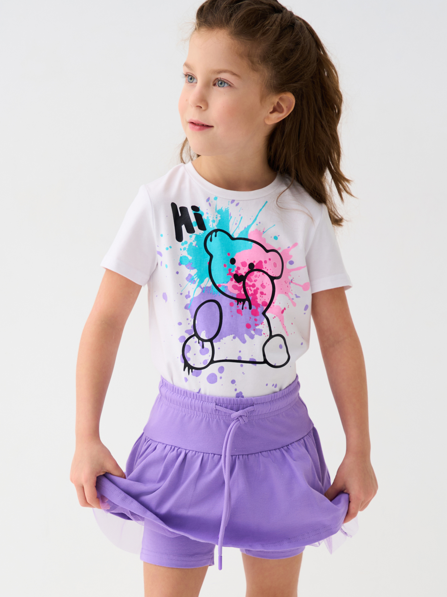 Футболка и юбка-шорты PlayToday 12622440 - фото 6