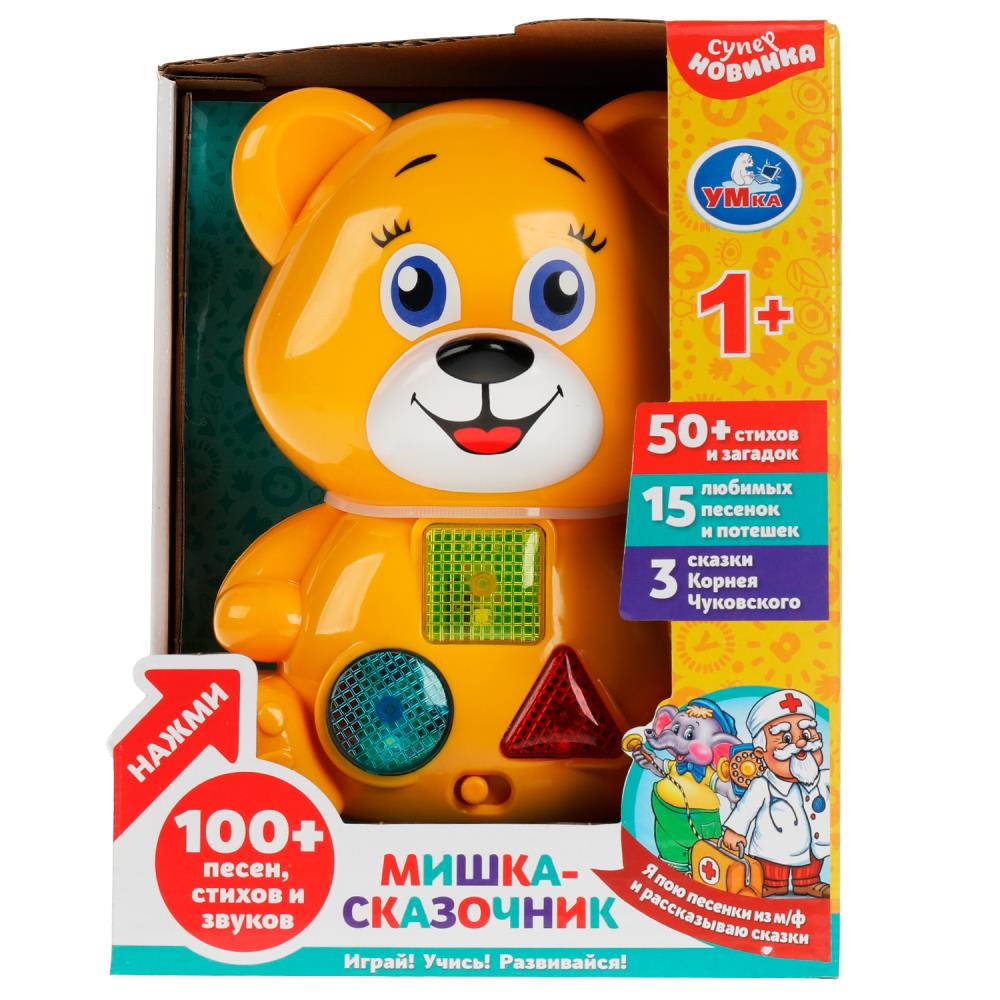 Игрушка ТОТОША развивающий центр Сказочник-мишка Чуковский 100+ - фото 1