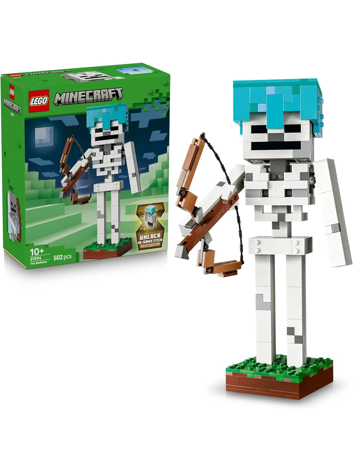 Конструктор LEGO Minecraft фигурка скелета 502 дет. - фото 1